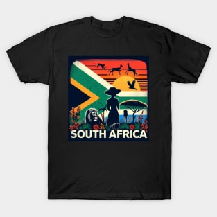 South Africa, a country rich in culture, wildlife and natural wonders. T-Shirt